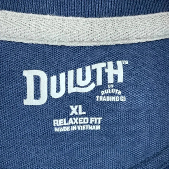 Duluth Trading Polo Shirt Mens XL Blue 4221 - Picture 2 of 7